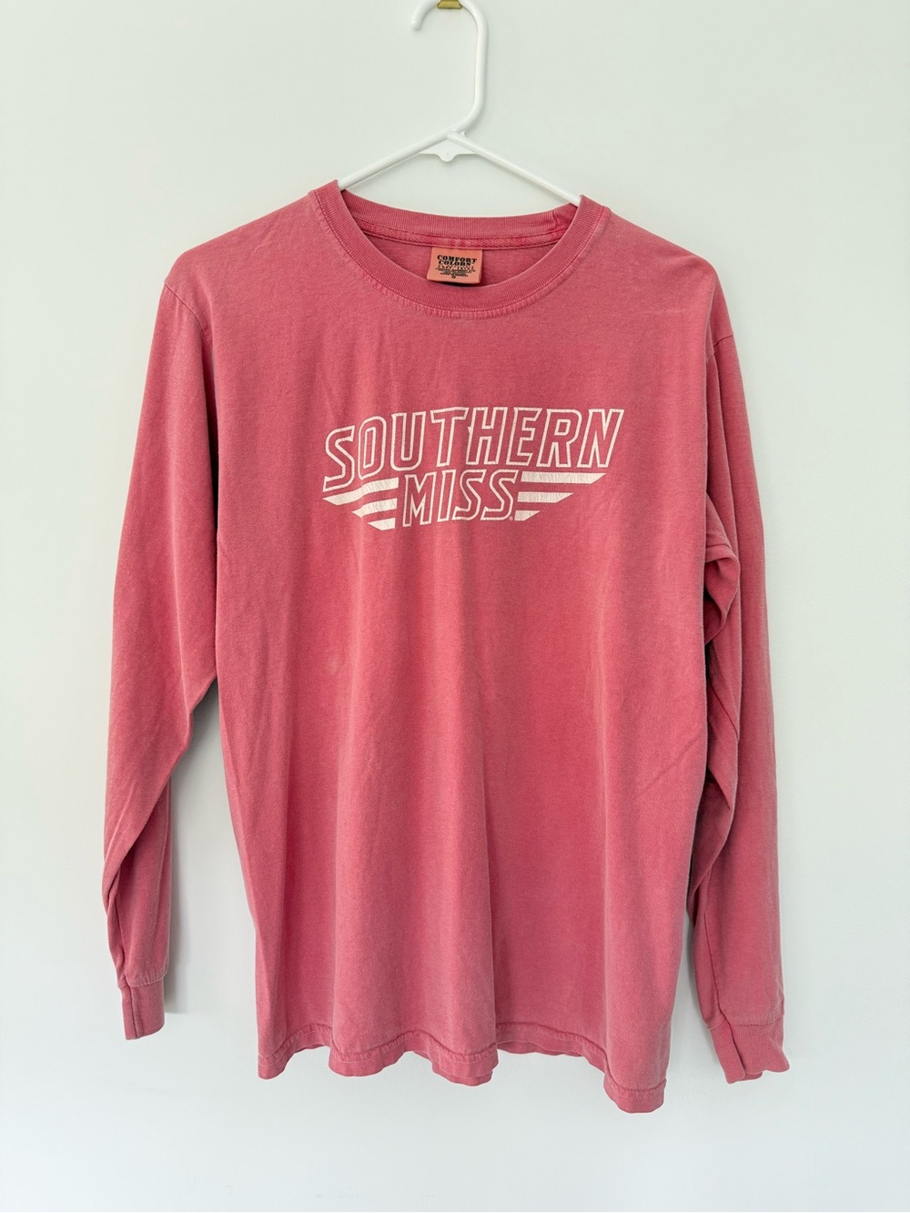 Comfort Colors Dusty Rose Crewneck Tee Southern Miss University Small College